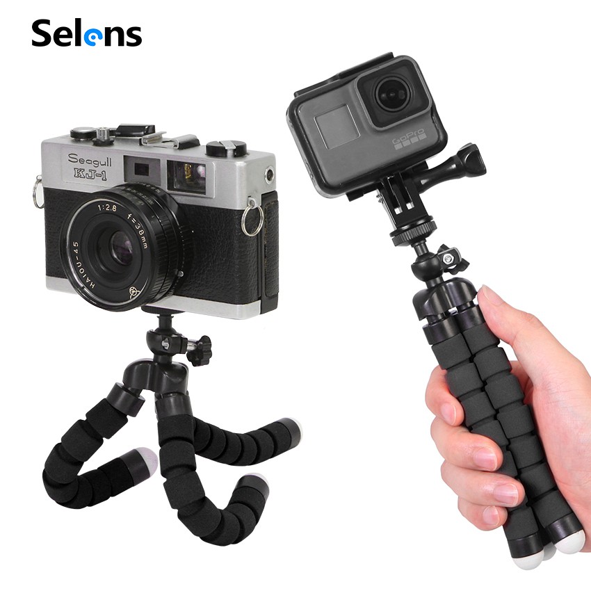 Giá đỡ ba chân SELENS mini kiểu dáng bạch tuộc linh hoạt dành cho điện thoại máy ảnh