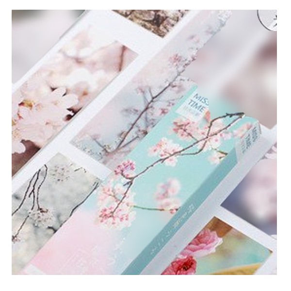 Bookmark hoa đào bookmark cổ trang in hình đẹp đánh dấu trang