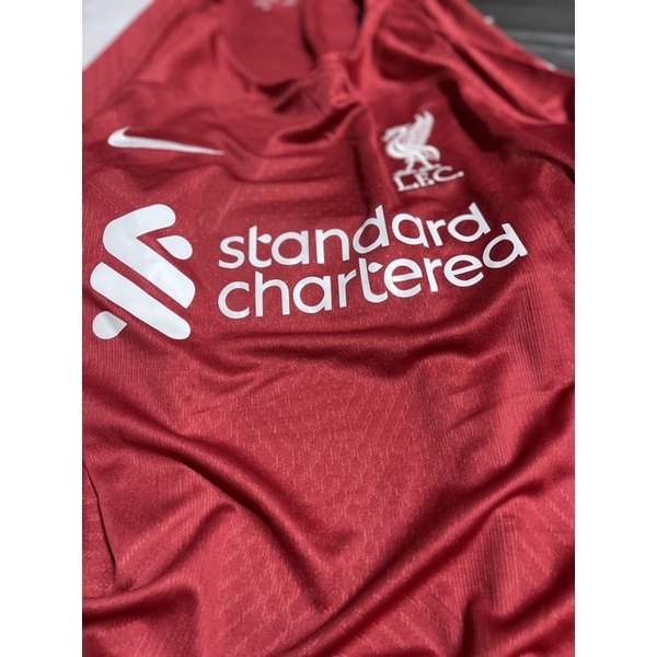 Set Bộ quần áo bóng đá vải gai mịn clb liverpool áo đỏ quần đỏ 2022 2023