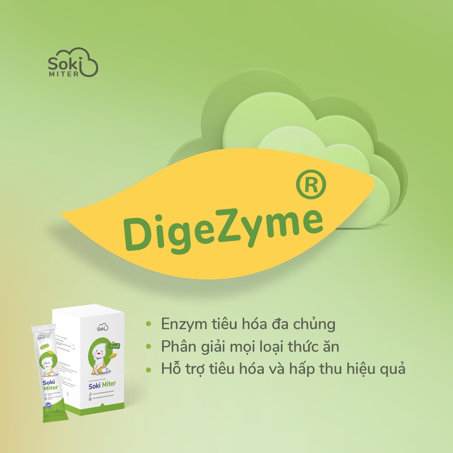 Combo 6 Hộp Dứt Điểm Táo Bón SOKI MITER Giúp Hỗ Trợ Tăng Cường Tiêu Hóa, Giảm Đầy Bụng Khó Tiêu Cho Bé - 20 gói/ hộp