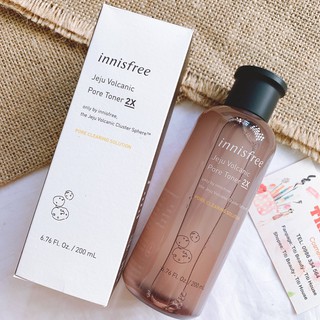 NƯỚC CÂN BẰNG SE KHÍT LỖ CHÂN LÔNG TỪ TRO NÚI LỬA INNISFREE JEJU VOLCANIC PORE TONER 2X 200ML