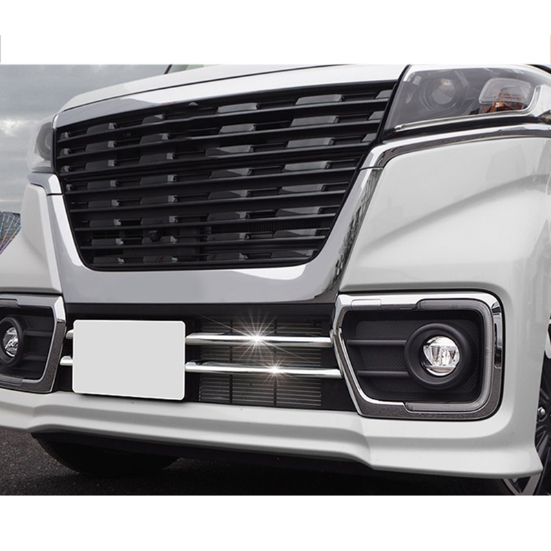 Khung Lưới Tản Nhiệt Phía Trước Bằng Chrome Cho Xe Hơi Suzuki Spacia Custom MK53S