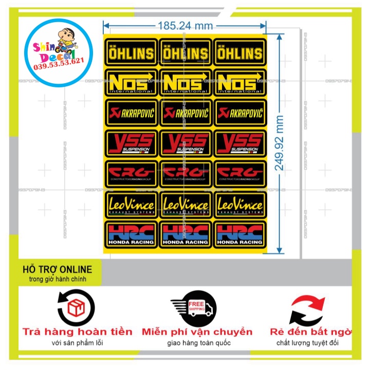 21 LOGO STICKER DÁN XE MÁY L 01 - SHINDECAL2