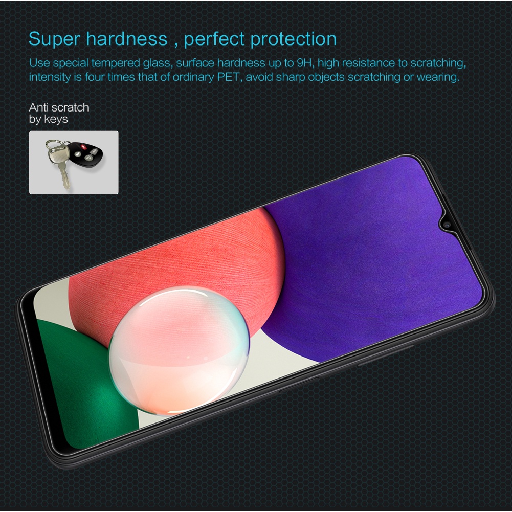 Kính cường lực Nillkin H cho Samsung Galaxy A22 5G trong suốt chống lóa 0.33mm bảo vệ màn hình chống cháy nổ