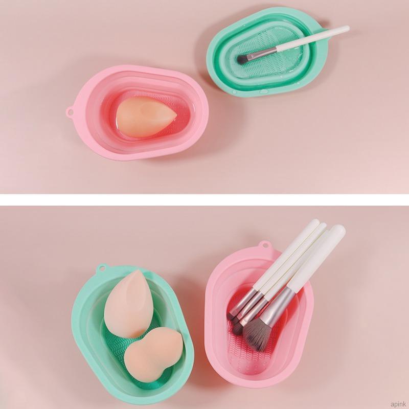 Miếng Silicone Vệ Sinh Cọ Trang Điểm Gấp Gọn Tiện Lợi