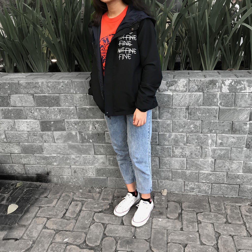 Áo Khoác Dù 2 Lớp [Fine Not Fine] Chống Nước (UNISEX) | BigBuy360 - bigbuy360.vn