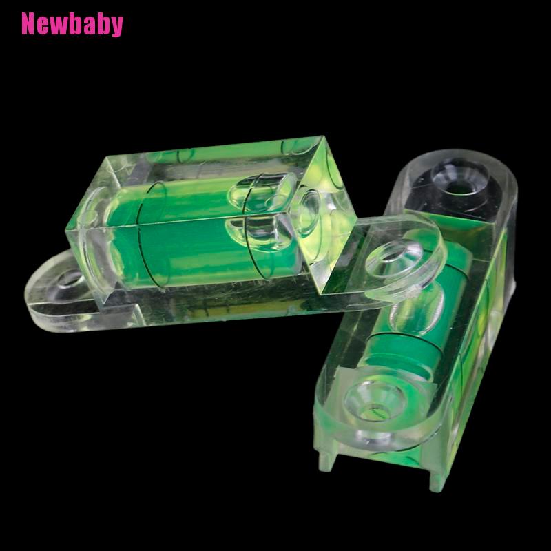 [Newbaby] Bong Bóng Acrylic Cấp Độ Vuông Mini Kèm Đinh Vít Tai