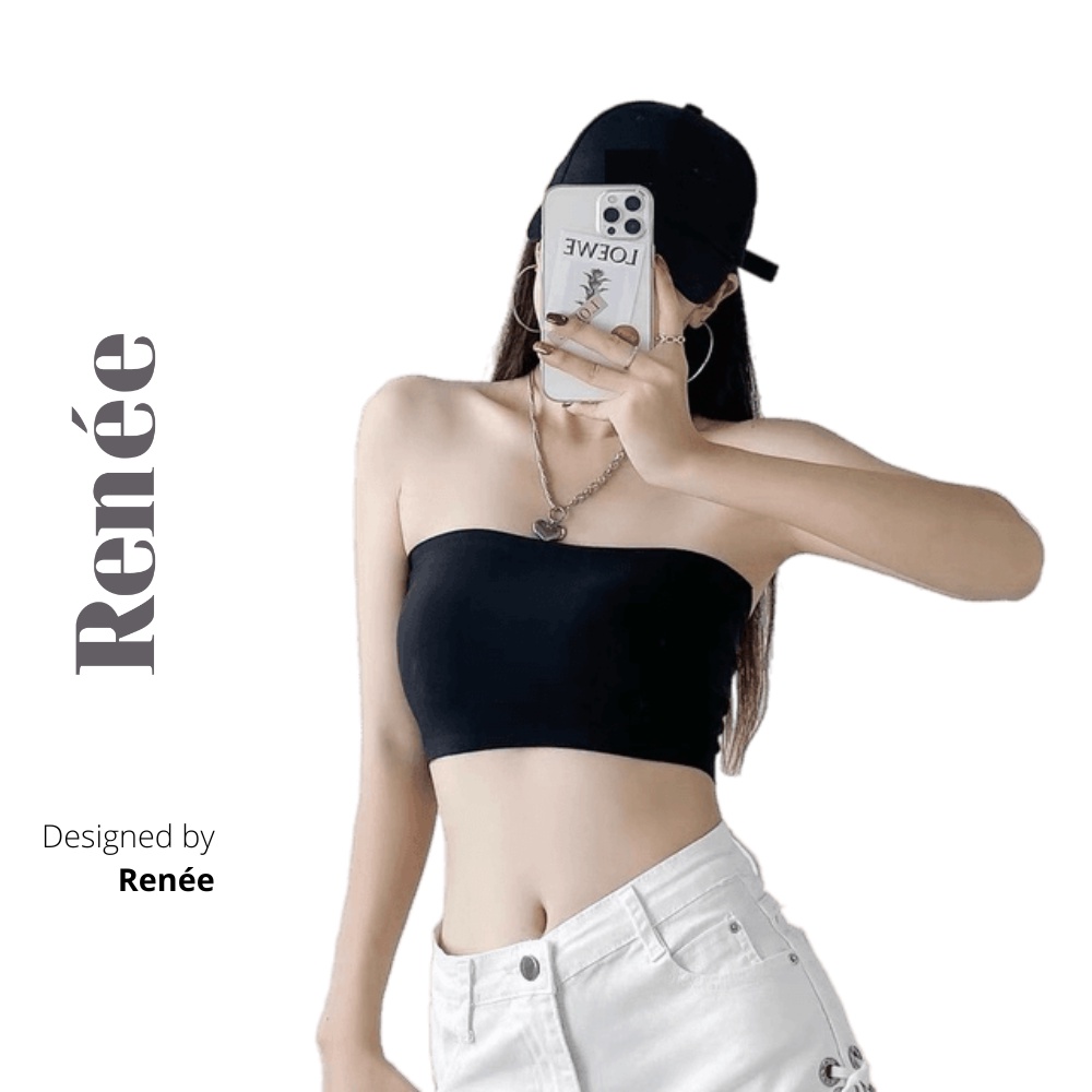 Áo bra không dây RENEE áo quây đúc su cài sau đệm mỏng dáng ôm - AQ5