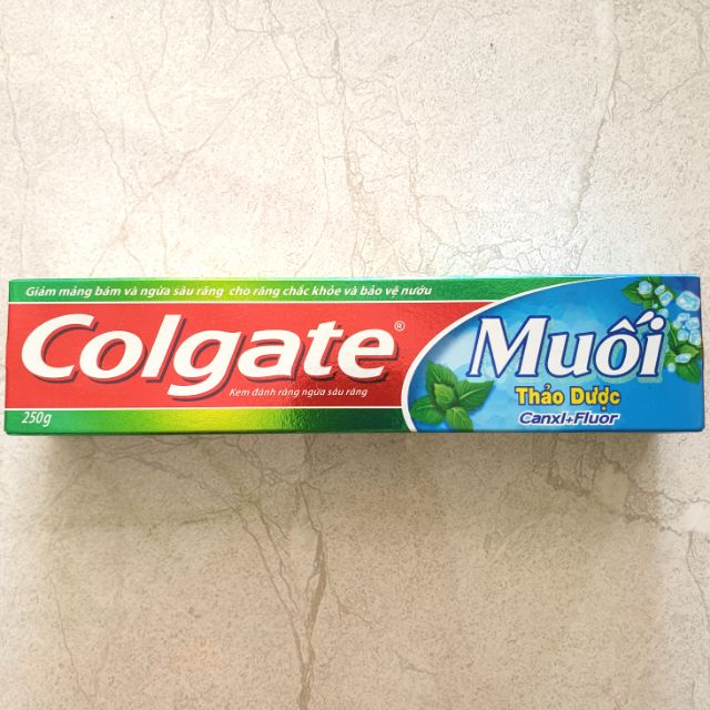 [ Chính Hãng] KEM ĐÁNH RĂNG COLGATE MUỐI THẢO DƯỢC 250G