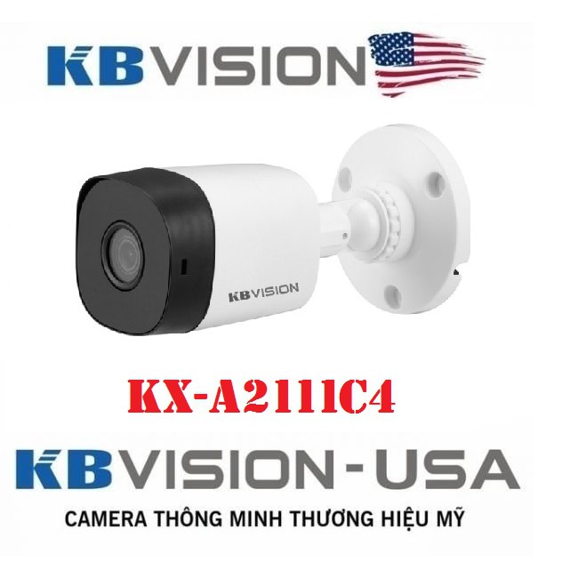 Camera 4 in 1 hồng ngoại 2.0 Megapixel KBVISION KX-A2111C4