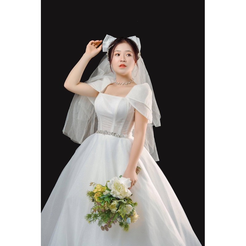 Váy cưới cao cấp màu  trắng