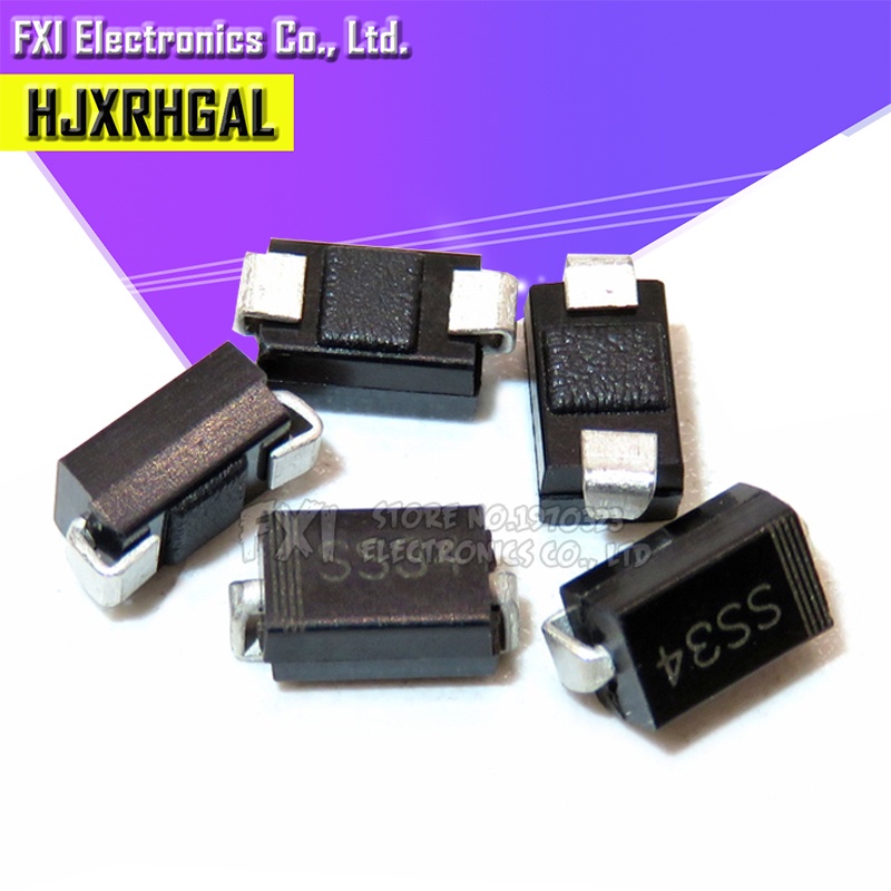 Bộ 100 Đi Ốt 1N5822 smd SMA do-214ac IN5822 Schottky ss34