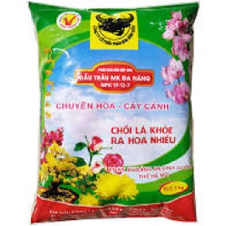 Phân bón Đầu Trâu đa năng NPK chuyên hoa cây cảnh chồi lá khỏe ra hoa nhiều