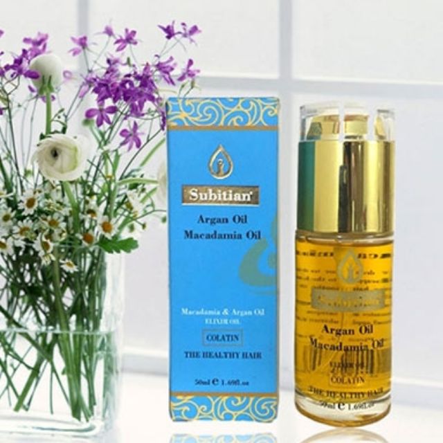 TINH DẦU DƯỠNG TÓC SUBITIAN MACADAMIA VÀ ARGAN OIL 50ml