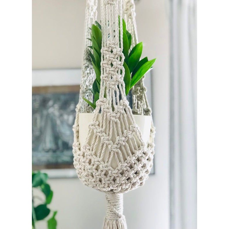 Dây thừng macrame se cotton, dây thừng trang trí