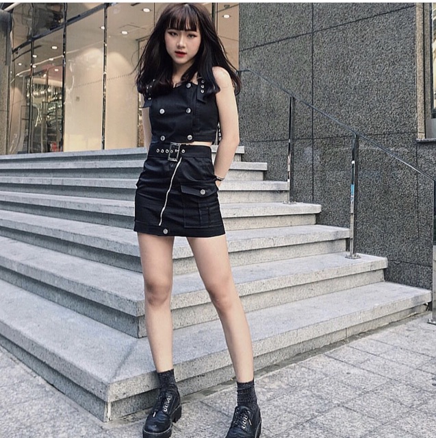 Uri Skirt chân váy khóa kéo | BigBuy360 - bigbuy360.vn