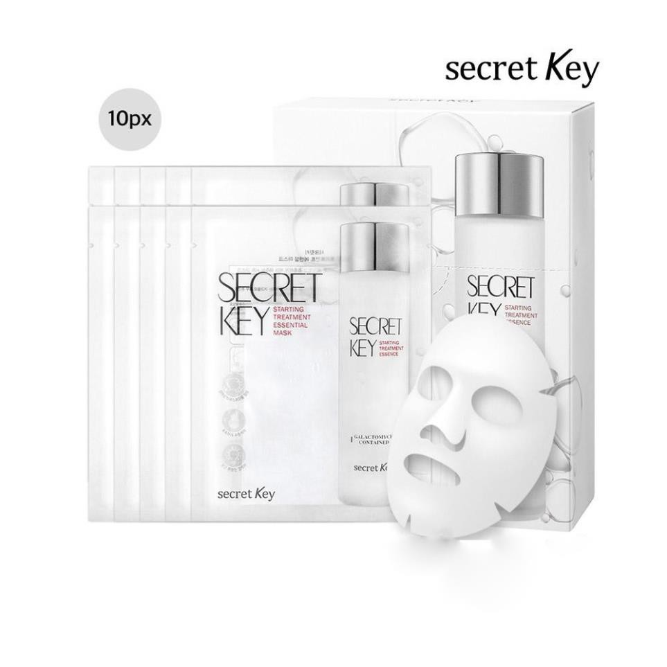 Hộp 10 miếng mặt nạ giấy dưỡng da Secret key Starting Treatment Essential Mask Pack