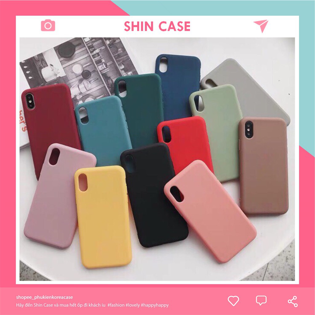 Ốp lưng iphone TRƠN DẺO 8 MÀU 5/5s/6/6plus/6s/6s plus/6/7/7plus/8/8plus/x/xs/xs max/11/11 pro/11 promax – Shin Case