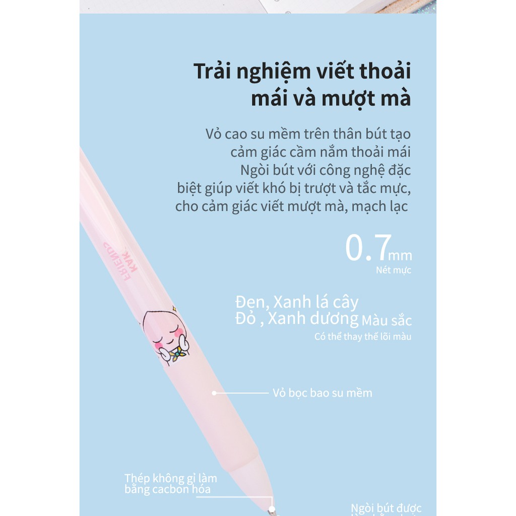 Bút bi dầu nhiều màu Deli – 4 màu ngòi - S170