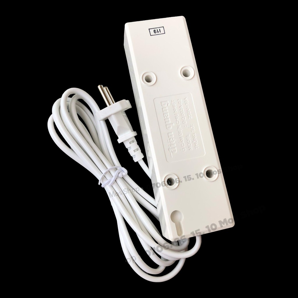 Ổ cắm điện Điện Quang ⚡⚡ 1 đổi 1⚡⚡ kéo dài 2 mét/ 5 mét công suất 2500W Mos Shop