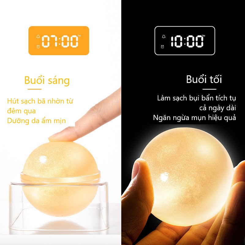 Bóng Xà Phòng Rửa Mặt BOTEX Vàng Nano 24K Làm Sạch Dưỡng Ẩm Kèm Túi Lưới 110g (BT26)