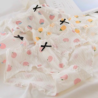 quần cotton hoa quả