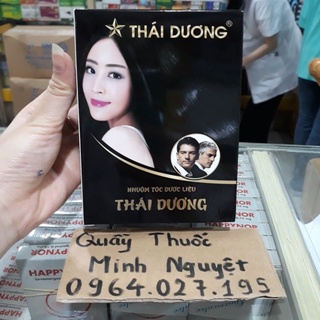 Dầu gội nhuộm tóc dược liệu - gội là đen thái dương(hộp 5 gói