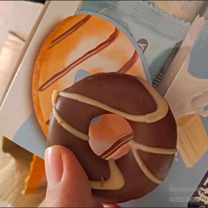 ( HÀNG SẴN ) Bánh Rán Donut Kem Cheese Socola 2 vị siêu ngon - Đồ ăn vặt Trung Quốc - Snackseeker | BigBuy360 - bigbuy360.vn
