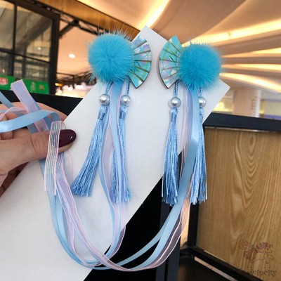 Kẹp Tóc Tua Rua Phong Cách Trung Hoa Cho Bé Gái