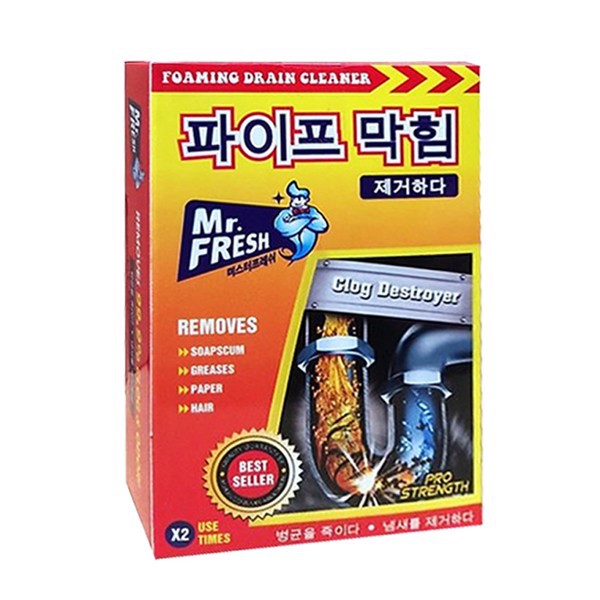 Bột thông tắc đường ống tẩy rửa Mr Fresh 2 gói x100g