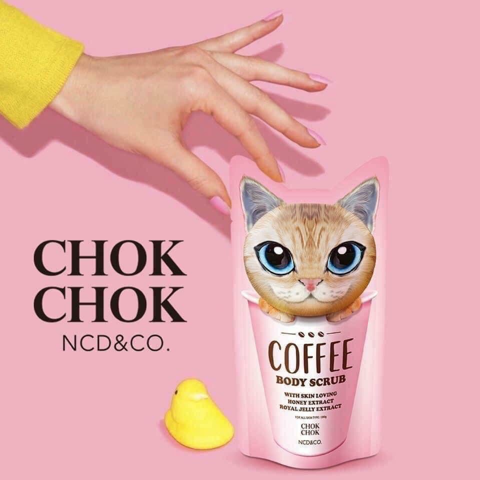 Tẩy Tế Bào Chết Toàn Thân Cà Phê CHOK CHOK Coffee Body Scrus 200g [ Auth ]