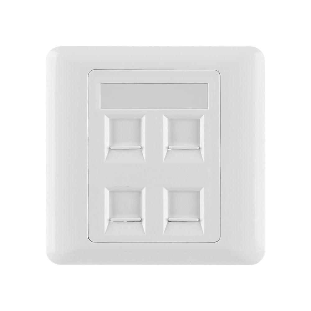 PISTA Ổ Cắm Điện Gắn Tường 1 Cổng 2 Cổng Và 4 Cổng Mạng Ethernet Cải Thiện Máy Tính