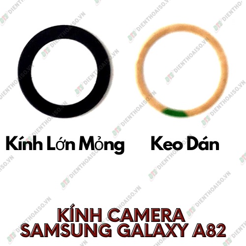 Mặt kính camera samsung a82 có sẵn keo