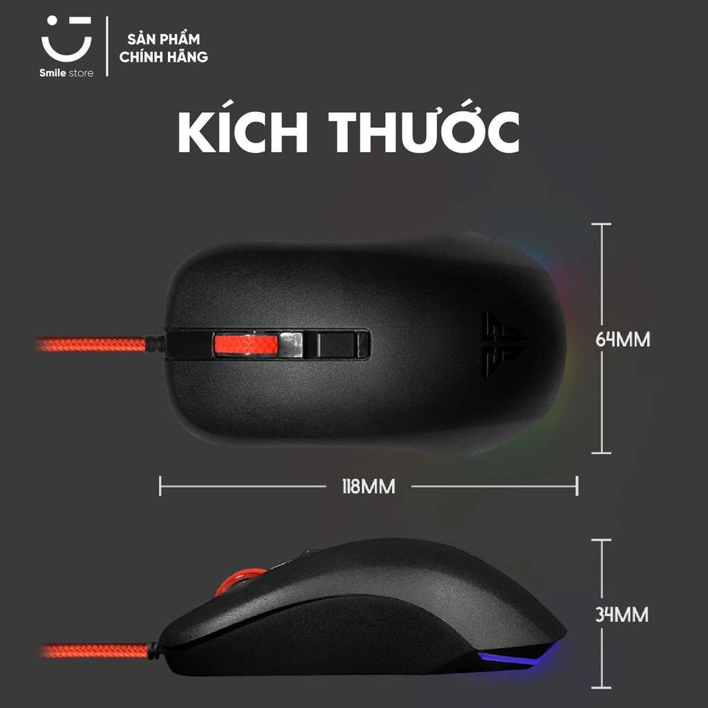 Chuột Gaming Có Dây Fantech G13 RHASTA II 2400DPI LED RGB 4 Phím - Hàng Chính Hãng