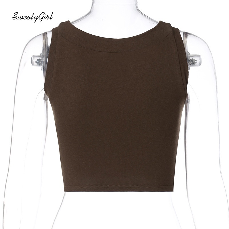 Áo Tank Top Cổ Tròn Đính Đá Phong Cách Thể Thao Thời Trang Cho Nữ