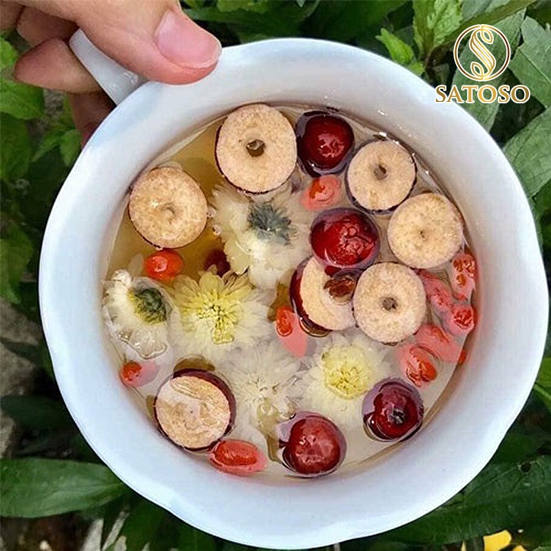 Táo đỏ thái lát SATOSO sấy khô 100g bổ khí huyết đẹp da SA02