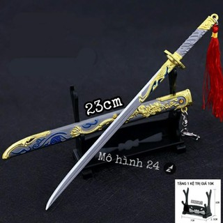[GIÁ HỦY DIỆT] Mô hình kiếm Đồ Long kim loại titanium 23cm trung hoa kiếm Sword fig figure