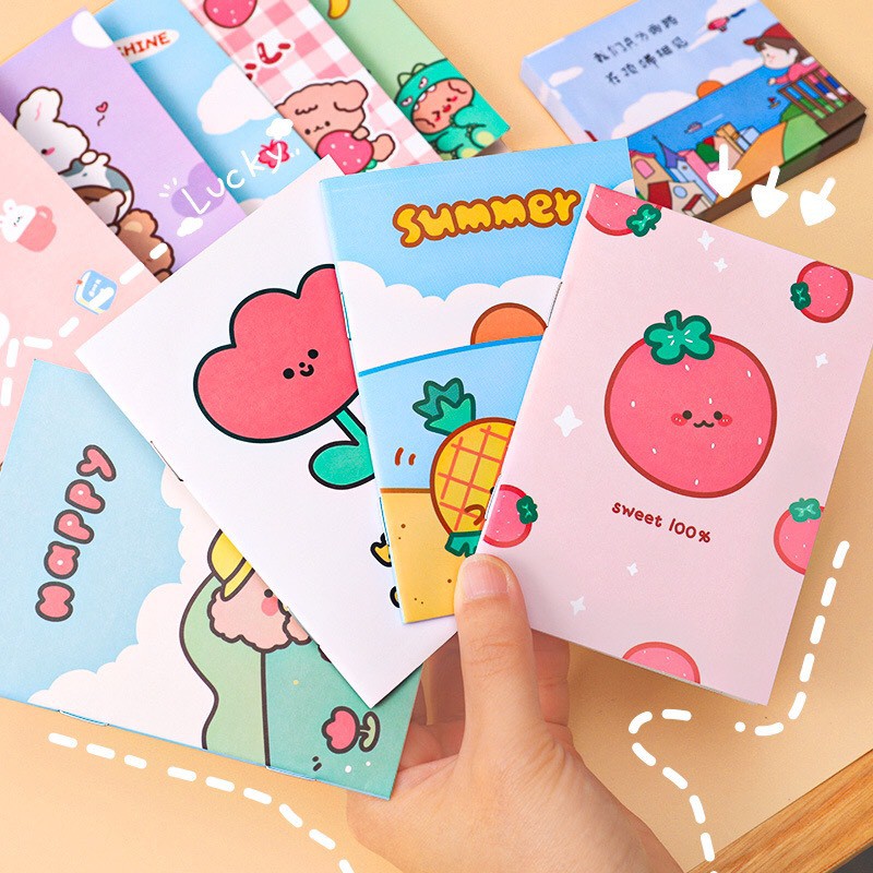 Sổ tay mini kẻ ngang hoạt hình dễ thương K10 Taro Stationery