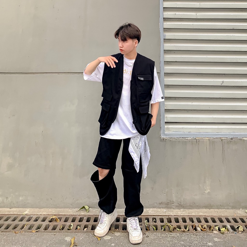 ÁO KHOÁC GHILE TÚI HỘP KAKI UNISEX- Pocket Jacket-