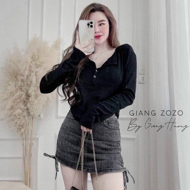 Áo thun body len tăm dài tay - Áo len tăm siêu co giãn | BigBuy360 - bigbuy360.vn