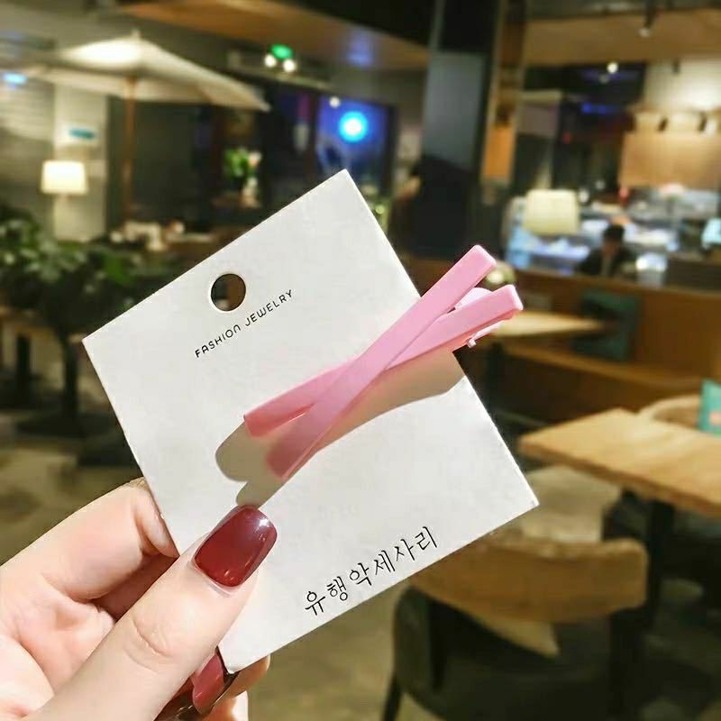 MỚI | KẸP TÓC CHỮ X KIỂU VINTAGE | MÀU TRƠN | VIDEO THẬT | KISS PLAZA