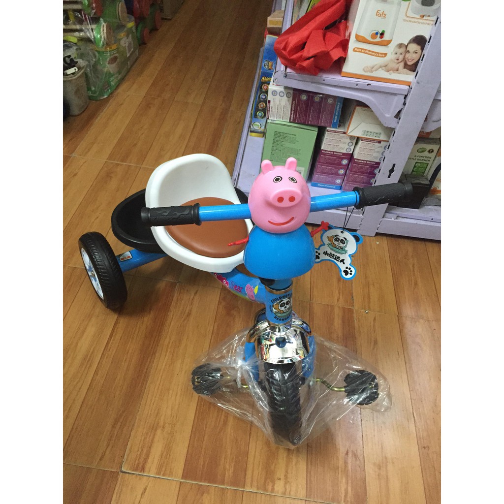 Xe Đạp 3 Bánh Cho Trẻ Em Mẫu Heo Peppa Pig Có Nhạc Đèn  Mới Nhất 2020 4 màu Tùy Chọn(Hàng gửi Nguyên hộp chưa lắp giáp )