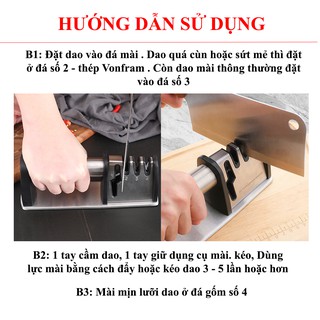 DỤNG CỤ MÀI DAO 4in1- FOODCOM