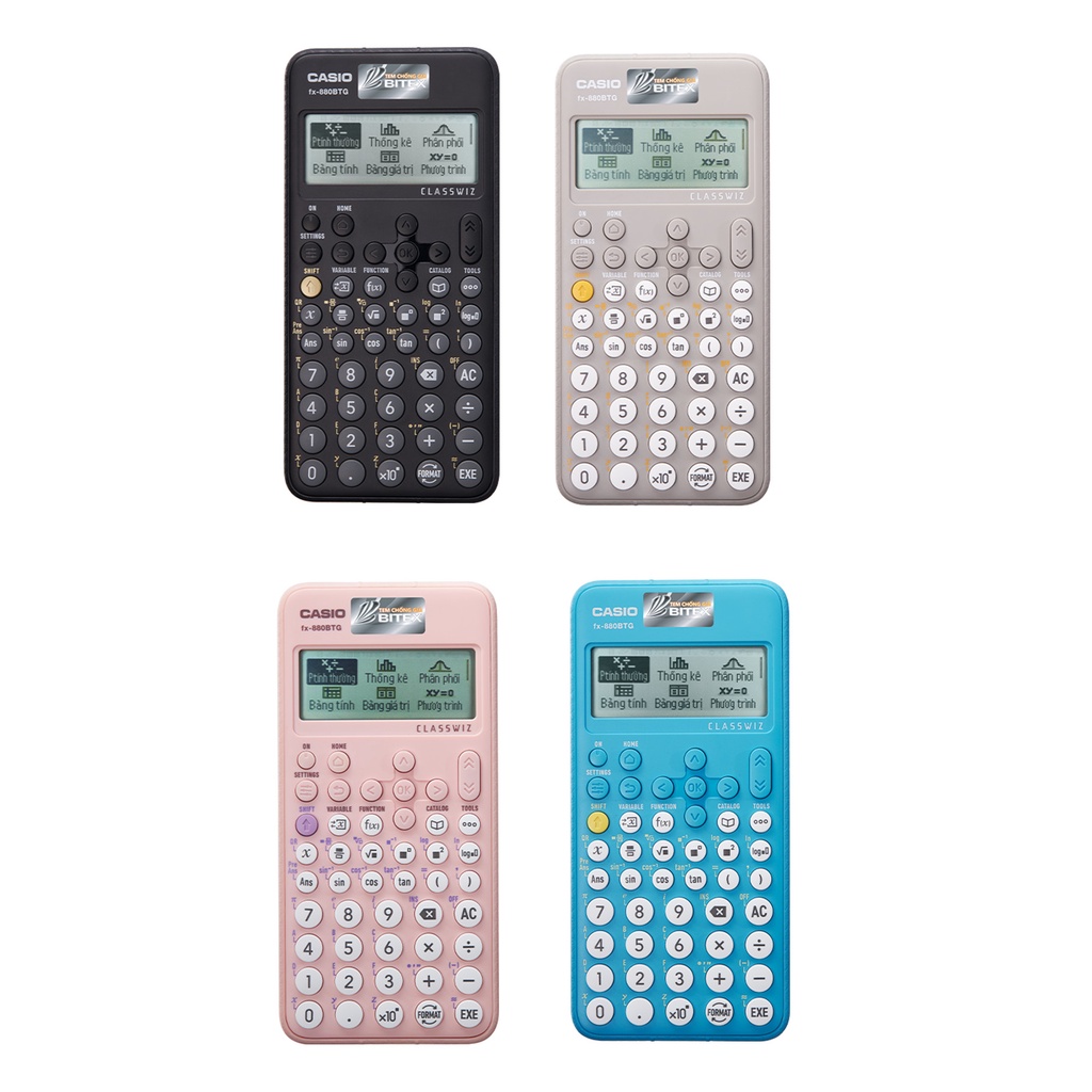 Máy tính Casio Fx - 880 BTG. Đảm bảo sản phẩm chính hãng 100%, với tem chống giả rõ ràng