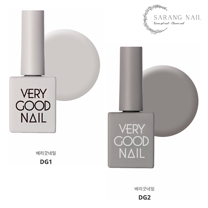 Sơn Very Good Nail chính hãng Hàn Quốc tone Xám Down Gray
