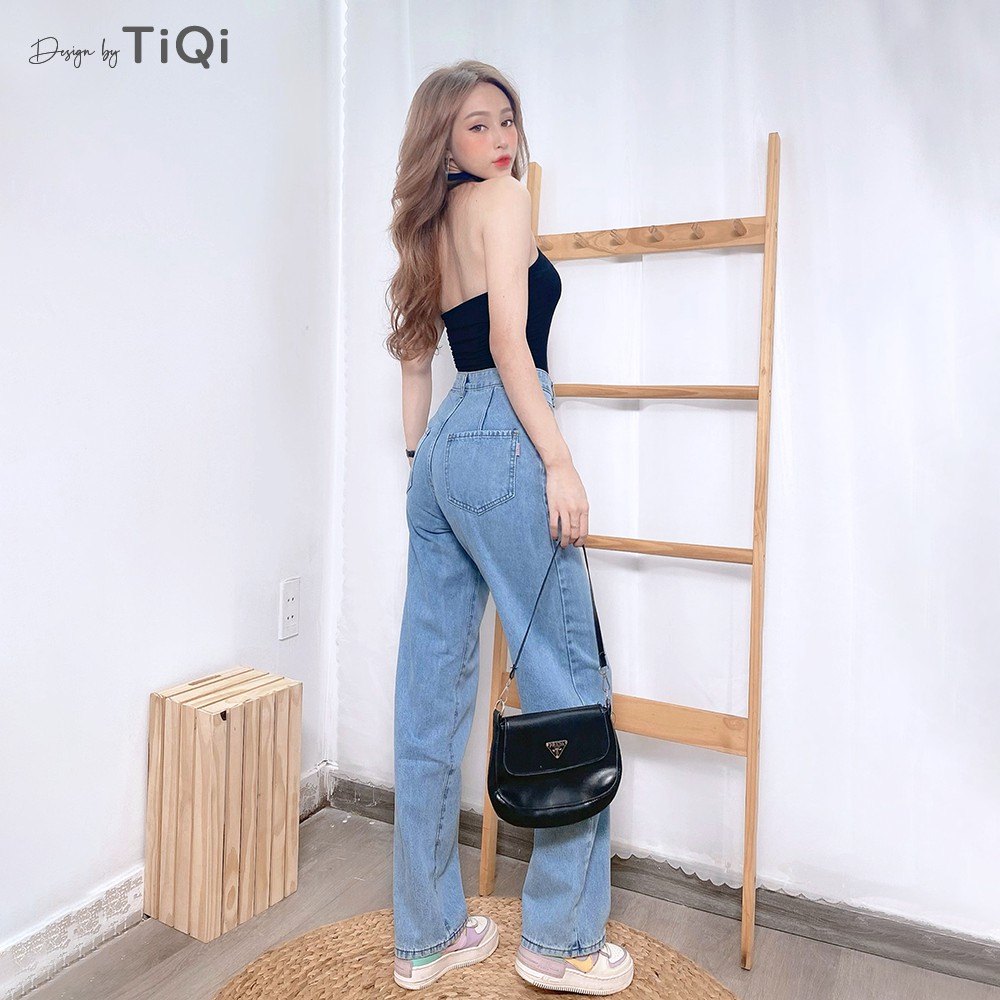 Quần jean ống rộng nữ cao cấp TiQi Jeans B2-195