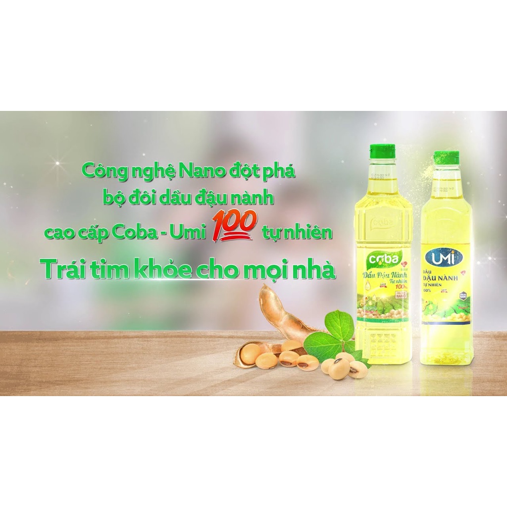 Dầu đậu nành UMI tự nhiên 100% chai 900ml