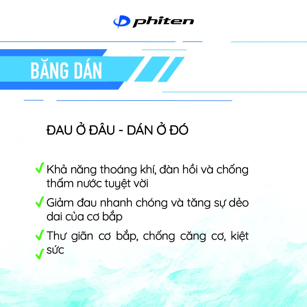 Băng dán cơ Phiten (8 miếng)