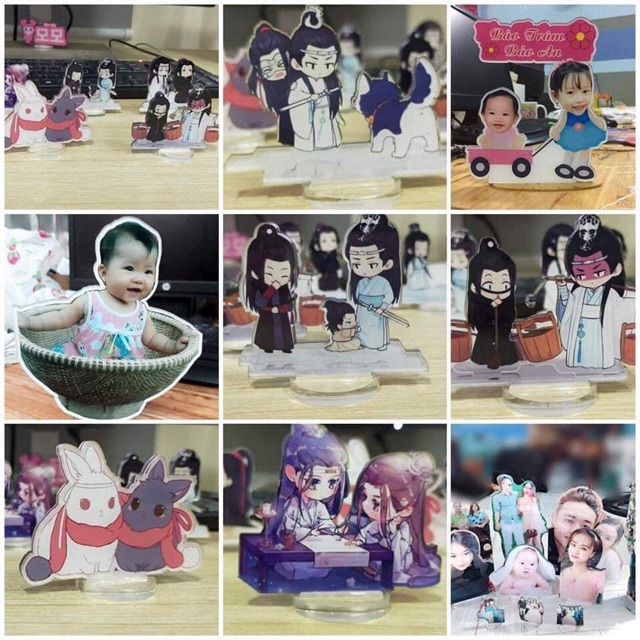 Standee Mica In Theo Yêu Cầu in hình Đam Mỹ, Anime, Boy Love, Ma Đạo Tổ Sư, Bjyx, Thiên Quan Tứ Phúc,Manga,Manwha,v.v..
