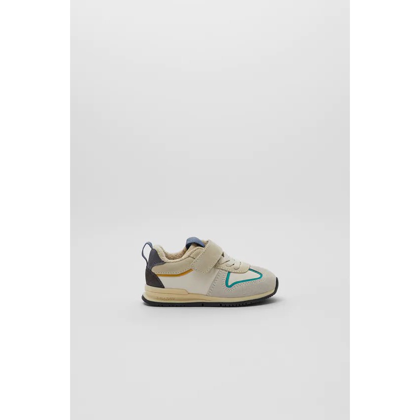 Giày sneaker Z.a ra da lộn kẻ xanh